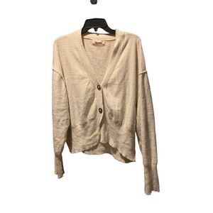 Maronie Button Front Cardigan Cream Medium/Large